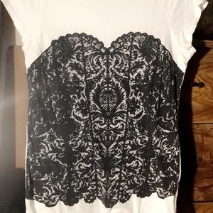 Laced Tshirt Top